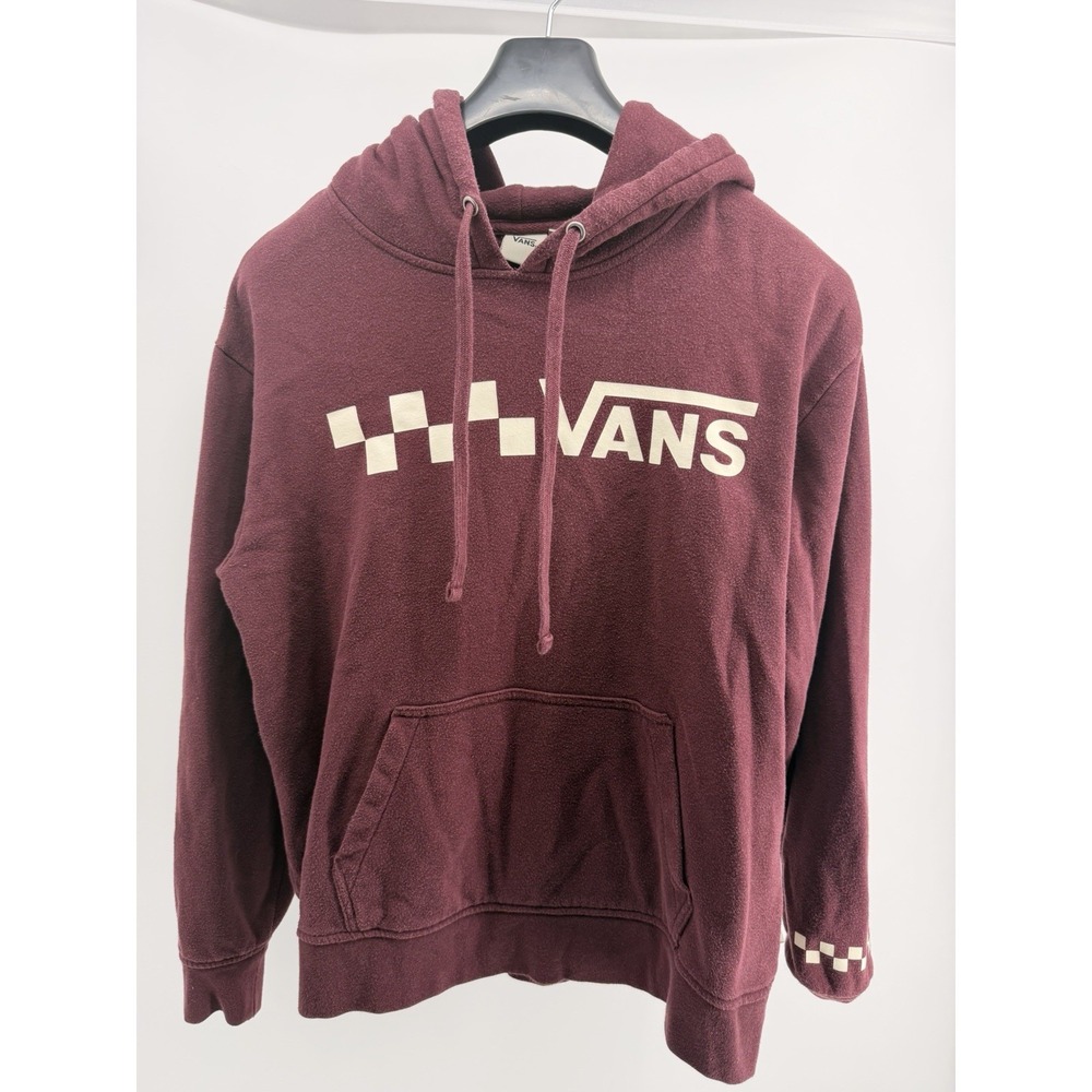 Vans Maroon Graphic Long Sleeve Sweatshirt Vintage Small